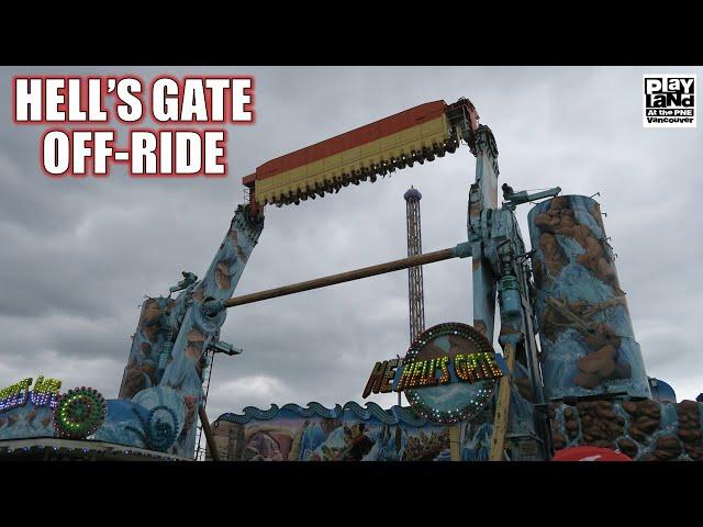 Hell's Gate Off-Ride Footage, PNE Playland Huss Top Spin | Non-Copyright