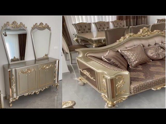 Luxurious wood carving furniture set | Classical furniture | Turkish style furniture #luxury #decor