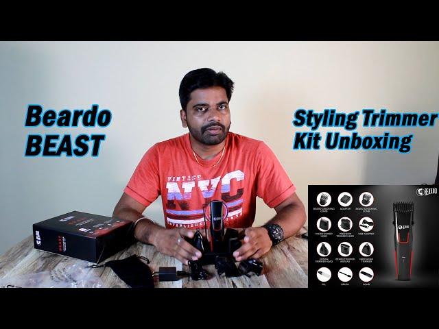 Beardo BEAST Styling Trimmer Kit Unboxing and First Impressions | Ashok Udhayan