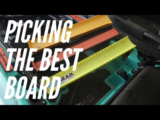 Comparing the Top Kayak Fishing Tournament Measuring Boards - Ketch - Ketch Carbonate - Hawg Trough