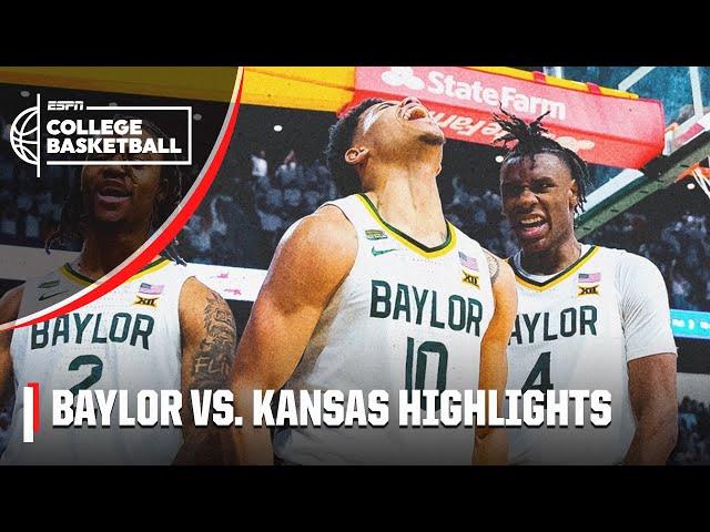 DOWN GOES KANSAS  Baylor Bears vs. Kansas Jayhawks | Full Game Highlights | ESPN College Basketball