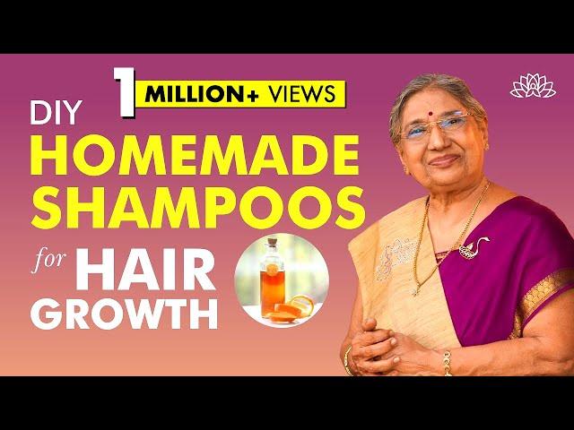 3 Natural Homemade Shampoos for Hair Fall, Dandruff, & Healthy Hair | DIY Hair Growth Shampoos