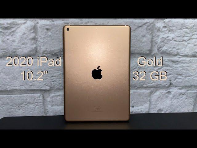 Apple iPad (8th Generation, Gold, 32GB, WiFi) Unboxing and Overview