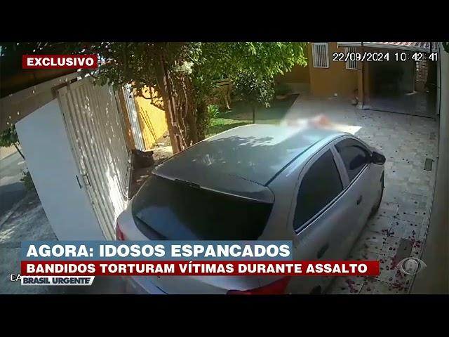 Idosos são espancados por criminosos durante assalto