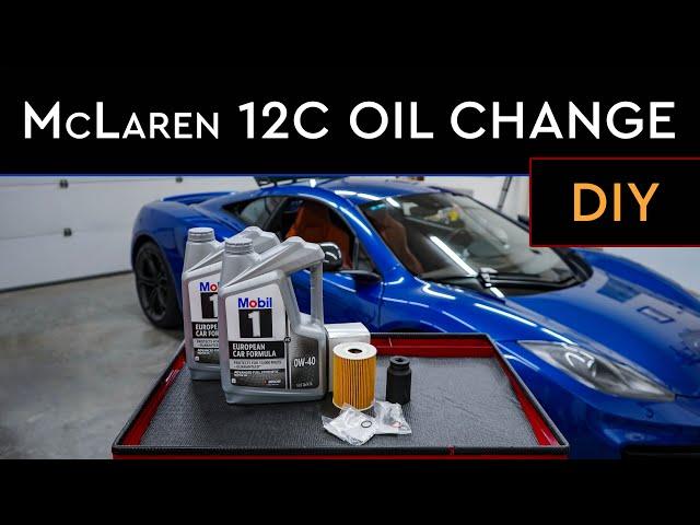 McLaren MP4-12C Oil Change DIY Guide