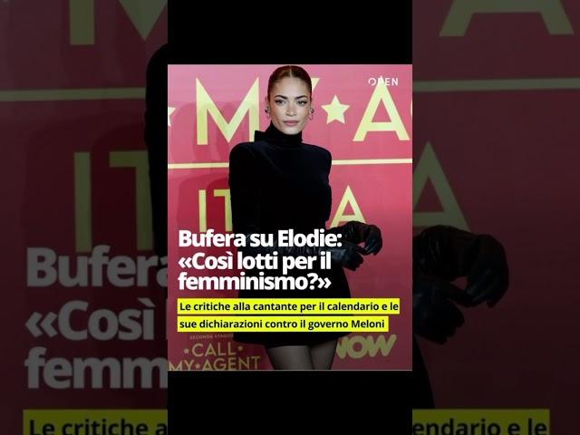 Paola Ferrari attacca Elodie: “Lotta patriarcato mostrando latoB?” #notizie #elodie #giorgia_meloni