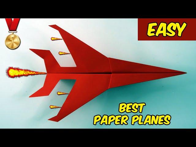 EASY Paper Plane that FLY FAR || How to Make Paper Airplane EASY that FLY FAR || Super Sonic Plane