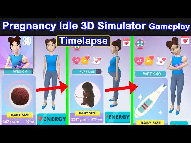 Adorable Pregnancy Time Lapse! - 40 weeks Time Lapse - Pregnancy Idle 3D Simulator | MG Games