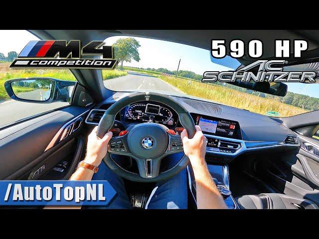 BMW M4 Competition G82 | 590HP AC Schnitzer | POV Test Drive by AutoTopNL