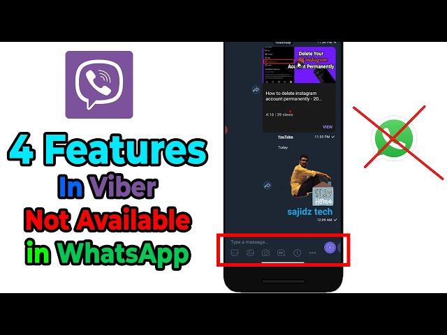 Top 4 Features of Viber that is not available in WhatsApp || 2020 Latest Update