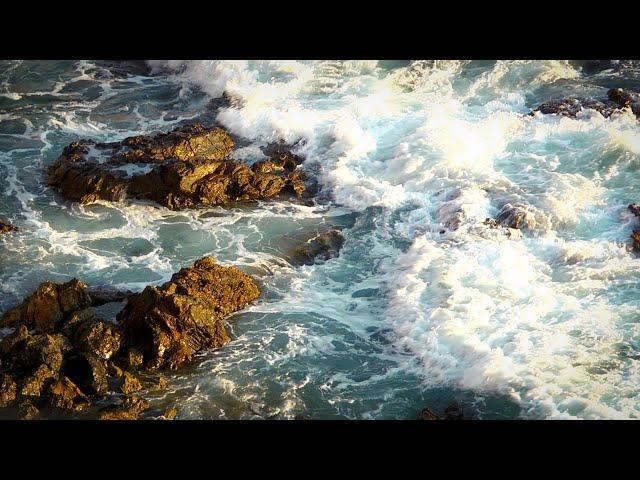 Ocean Waves Crashing on Rocks | White Noise To Help You Relax, Study or Sleep | Nature Video 10 Hrs