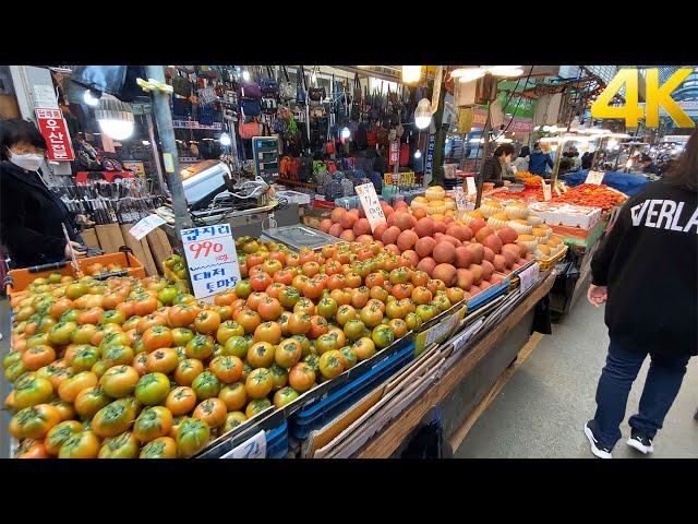 【4K】  Anyang Traditional Market Walking Around in Seoul Korea 2022