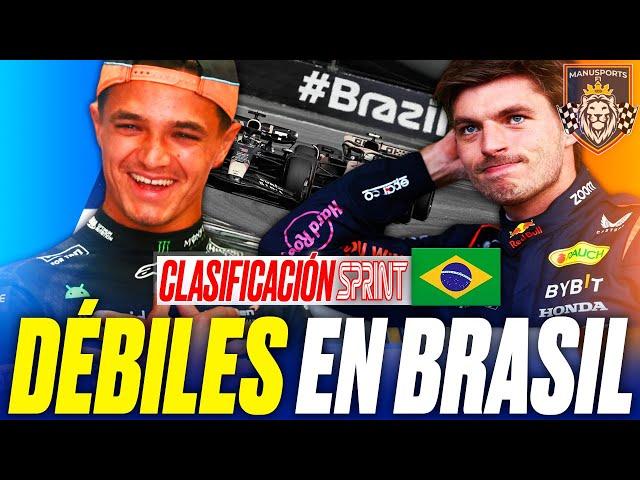 RED BULL SUFRE ante un MCLAREN IMPONENTE | Clasificación Shootout Sprint GP de Brasil 2024 F1