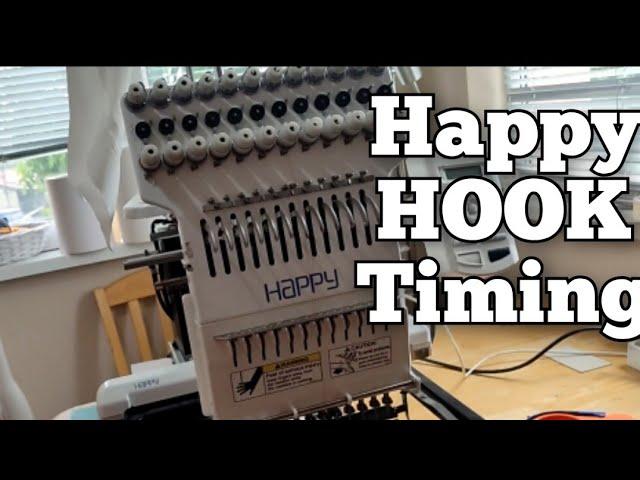 How to adjust Hook timing on Happy embroidery machine. Happy voyager hcs-1201-30