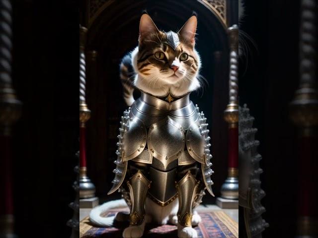 Sir Cat knight #sir #cat #knights #armor #stablediffusion #deforum #animation #commission #fororder