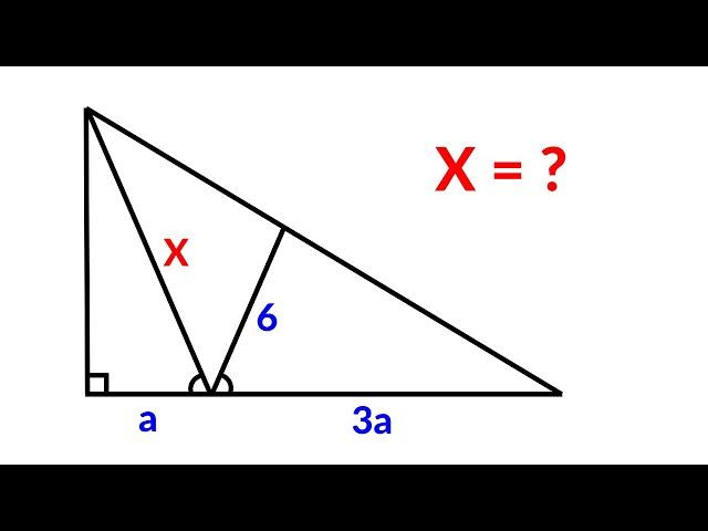 Find the length X | A Very Nice Geometry Problem