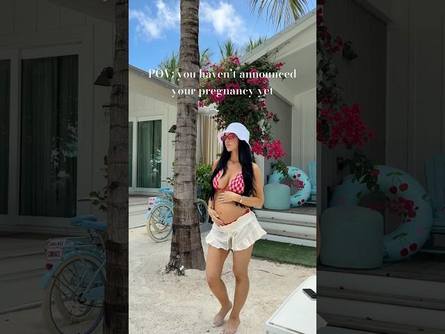 Not me thinking no one would notice #pregnant #pregnancy #shorts #moms #momlife #parents #babybump