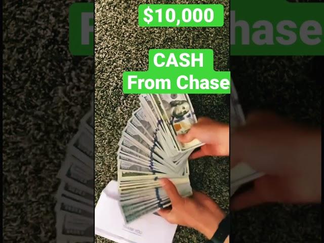 $10,000 In Cash From Chase Bank #shorts #cashcounting