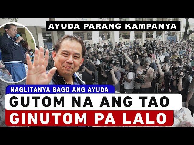 Nag-Litanya pa Si Tamba Bago Namigay ng Ayuda