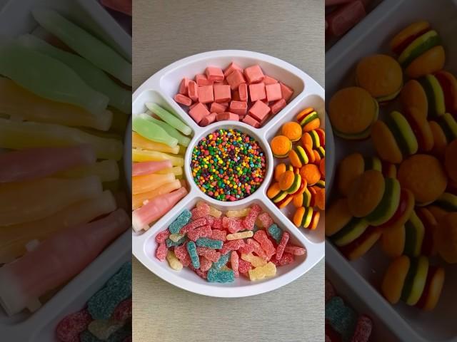 Most Popular Candies Platter #shorts #short #asmr #platter #candy #nerds #starburst #candyfunhouse