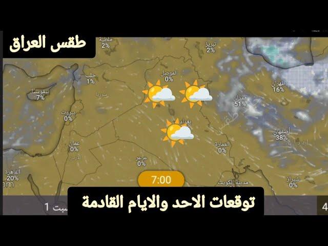 حالة الطقس في العراق ليوم الاحد 02 مارس وتوقعات الايام القادمة