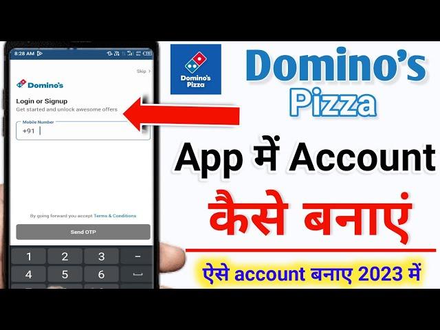 domino's account kaise banaen | How to make account in domino's | domino's ki id kaise banaen