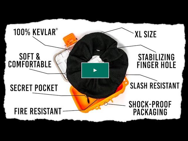Tactical Scrunchie™ - Kickstarter - 100% Kevlar® - Hidden pocket | Knuckle-protector