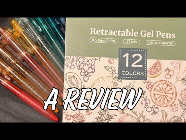 FourCandies Retractable Gel Pens Review @fourcandies