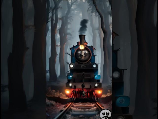 Thomas the train as dark #like #subscribe #shorts #ghost #scary #creepy #ghostattack