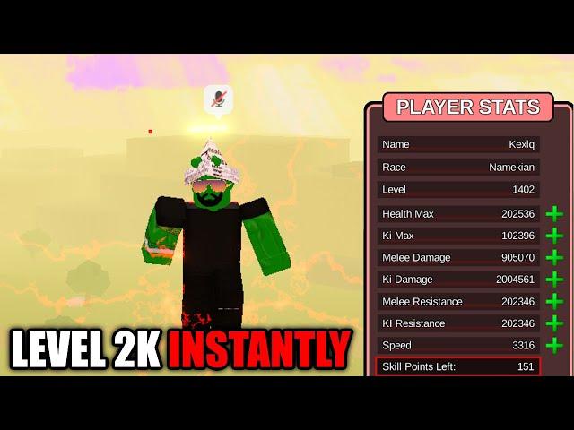 *NEW* INSANE HEAVEN METHOD INSTANT LVL 2K!!! | DBZ Final Stand