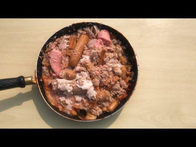 handmade Spicy Sausage Stew recipe | korean wildman1