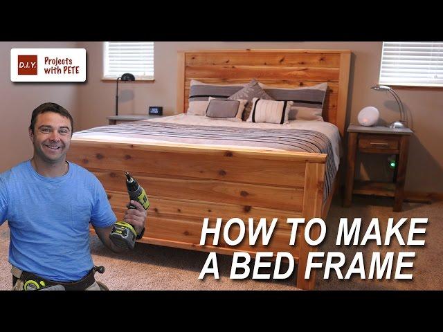 How to Make a Bed Frame with plans available