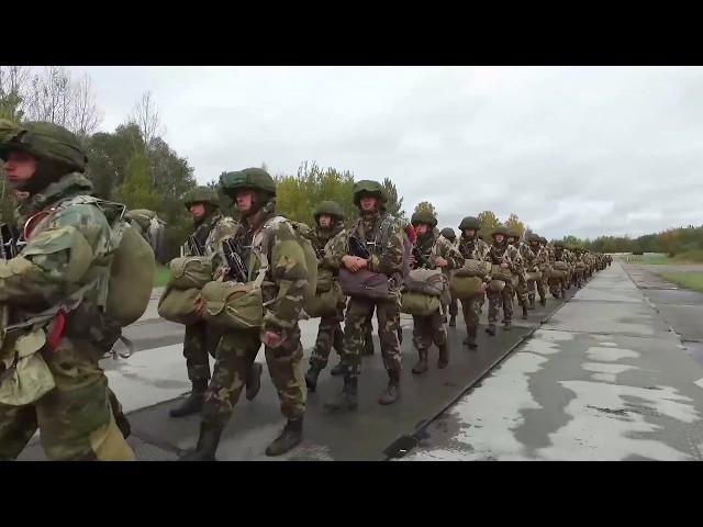 Russian Airborne troops and Belarusian SOF parachuted and marched in course of exercise