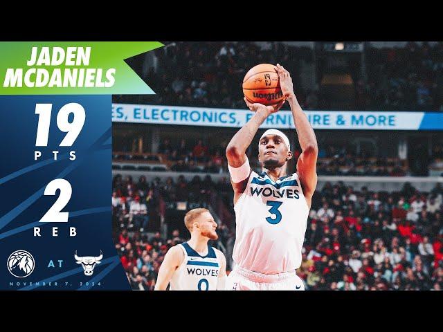 Jaden McDaniels Scores 19 In Win At Bulls | 11.07.24