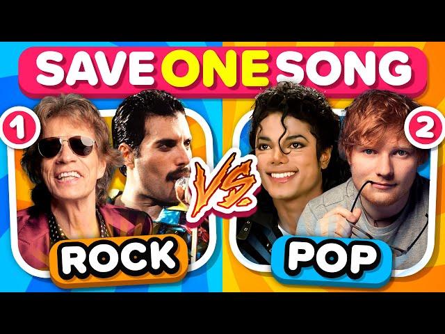 SAVE ONE SONG: Rock vs Pop | Music Quiz Challenge