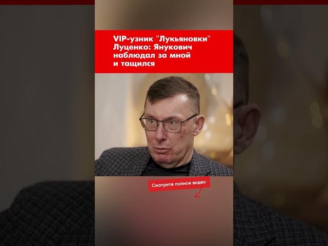 VIP-узник "Лукьяновки" Луценко: Янукович наблюдал за мной и тащился #shorts