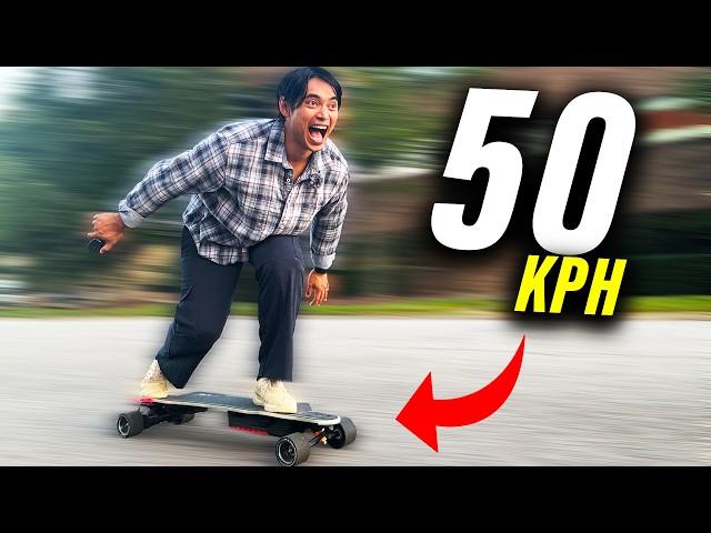 My FASTEST Electric Skateboard (Exway Flex Paragon SPEED TEST)