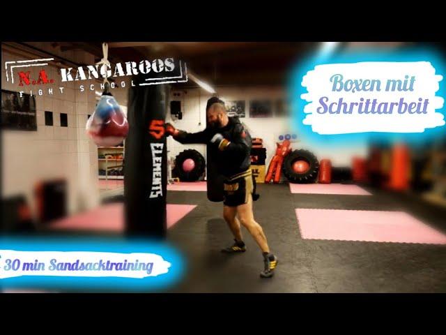 Sandsack Training mit Beinarbeit #Sandsacktraining #Boxen