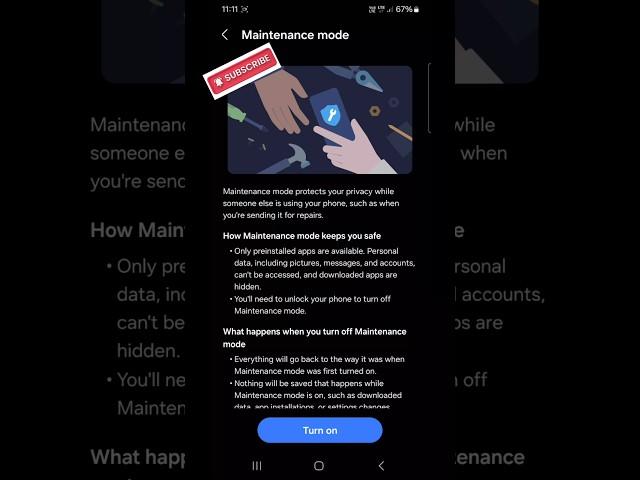 Samsung tips - maintenance mode#youtube #youtubeshorts #trendingshorts #trending #trend #viralshort