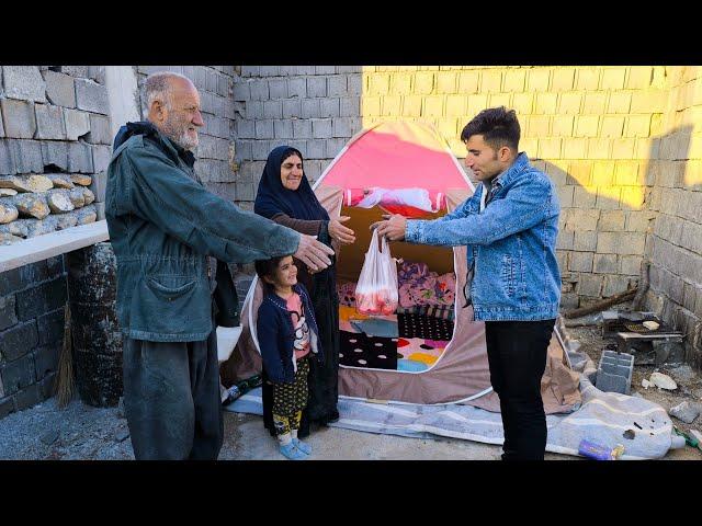 The happiness of Muhammad's parents when Muhammad came home from work