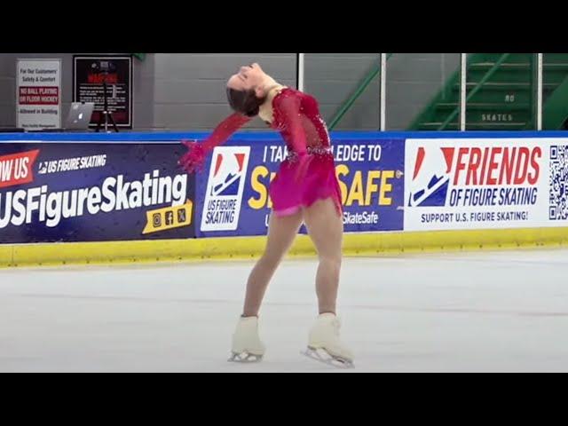 Emilia Nemirovsky | Junior Women Free Skate | 2025 Midwestern Sectional Singles Final