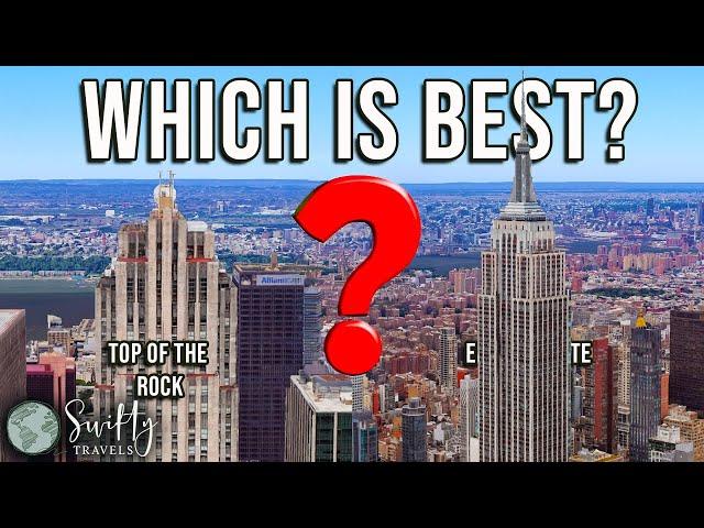 Top of the Rock vs Empire State Building? Which Observation Deck is BEST for YOU?