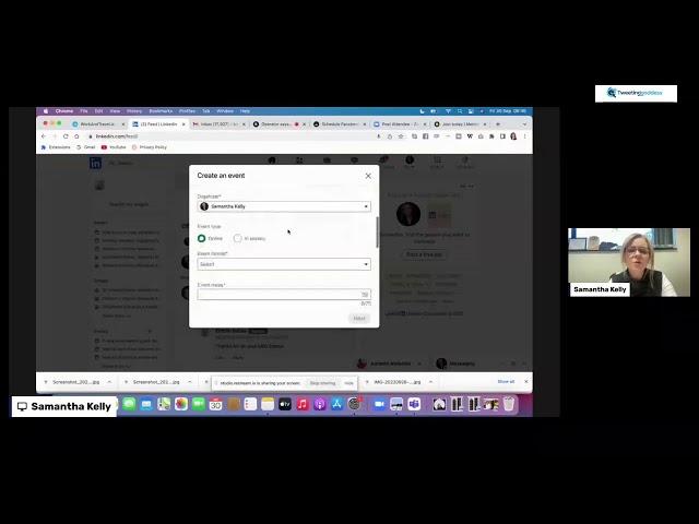 How to set up a Linkedin Audio event