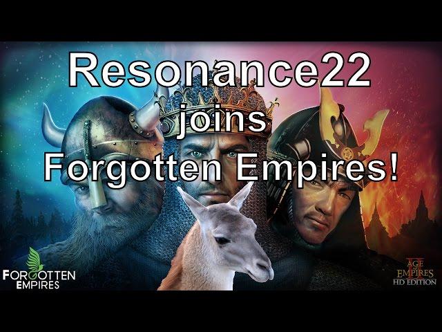 Resonance22 joins Forgotten Empires - The Aoe2 Dev Team!