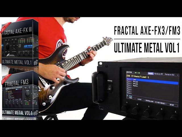 Ultimate Metal vol1 Amp Pack for AXE-FX III Series / FM3 / FM9 | Playthrough (Mesa, Randall, Peavey)