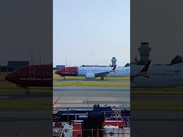 Copenhagen Kastrup International airport when flights get ready to Take off