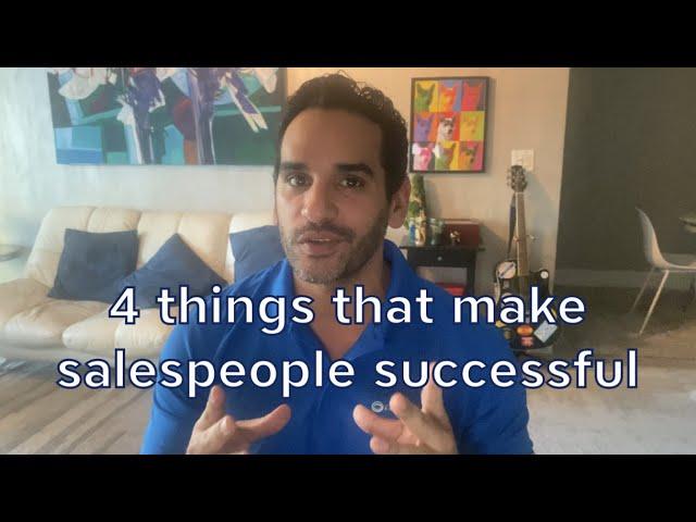 1 minute motivator - 4 things that make salespeople successful