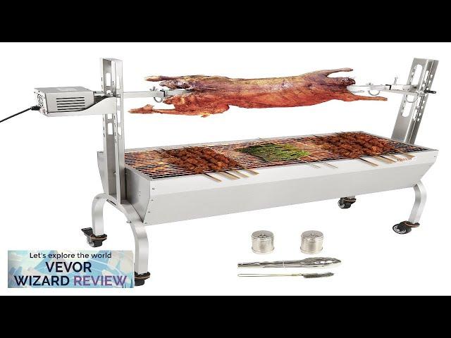 VEVOR Roaster Spit Rotisserie BBQ Grill Whole Pig Lamb Chicken Roaster 50W Review