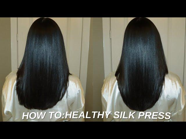 HOW TO SILK PRESS YOUR HAIR AND AVOID DAMAGE AND BREAKAGE  *DETAILED*