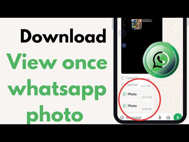 How to download Whatsapp view once photo in galary: (easy guide)